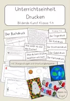 Vorschau - Unterrichtsreihen - Einheit "Drucken" - Themenheft mit Unterrichtsbeispielen - Deckblatt