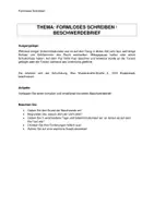 Vorschau - Arbeitsblätter - Formloses Schreiben (Beschwerdebrief/Deutsch) - Seite 1