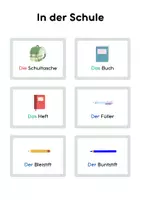 Vorschau - Fördermaterial/Inklusion - In der Schule - Wortschatz: Kärtchen - Seite 2