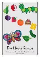 Vorschau - Arbeitsblätter - Die kleine Raupe - Klettmappe, TEACCH, Arbeitsmappe - Seite 1