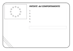 anteprima - Altro tipo di materiale - ED. CIVICA - Patente del comportamento - Pagina di copertina