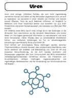 Vorschau - Arbeitsblätter - Viren - Info-Texte + Aufgaben - Seite 1