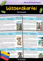 Vorschau - Stationenlernen - Wissenskartei - Venezuela - Deckblatt