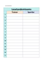 Vorschau - Test - Einstufungstest Lesetandem. Klasse 1 und unerfahrene Leser - Seite 1