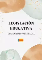 Vista previa - Otros - Legislación educativa Comunidad Valenciana - Portada