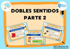 Vista previa - Hojas de trabajo - TARJETARIO DOBLES SENTIDOS 2ª PARTE - página 1