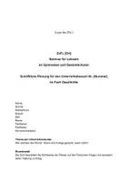 Vorschau - Stundenentwürfe - Unterrichtsentwurf Klasse 5/6: "Wie dachten die Römer: Wann ist Krieg gerecht?" - Seite 1