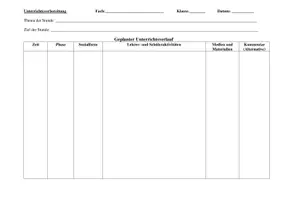 Vorschau - Stundenentwürfe - Stundenverlaufsplanung Vorlagen (verschiedene Versionen) - Seite 2