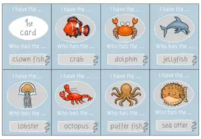 Vorschau - Bildkarten - Materialpaket - Animals in the ocean - Seite 2