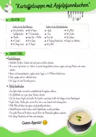 Vorschau - Anderer Materialtyp - Rezept: "Kartoffelsuppe mit Apfelpfannkuchen" (AES / Hauswirtschaft / Nahrungszubereitung) - Seite 1