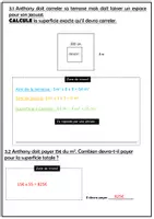Aperçu - Feuilles d'exercices - Pack - aires des figures (Fichier complet) - Page 3