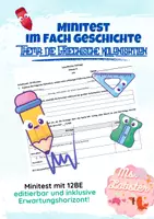 Vorschau - Test - Mini-Test: Griechische Kolonisation - Deckblatt
