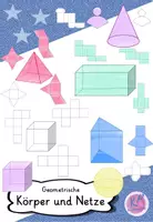 Vorschau - Mal- und Bastelvorlagen - Cliparts geometrische Körper + Körpernetze - Deckblatt