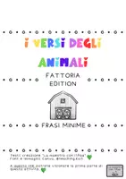anteprima - Esercizi - VERSI DEGLI ANIMALI - FRASI MINIME - Pagina 1