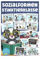 Vorschau - Lehrpläne/Lehrermaterial - Stinktierklasse Klassentier Stinktier Sozialformen Tafeltransparenz - Deckblatt