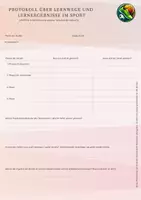 Vorschau - Arbeitsblätter - Protokoll Sport - Vorlage Stundenprotokoll - Deckblatt