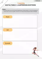 Vorschau - Arbeitsblätter - Gestaltungskriterien u. Ausführungskriterien im Tanzen - Seite 3