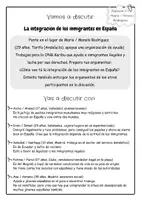 Vorschau - Arbeitsblätter - Integración en España - ein Rollenspiel - Seite 1