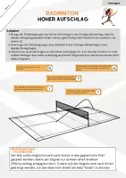 Vorschau - Arbeitsblätter - Badminton - hoher Aufschlag (Arbeitsblätter und Beobachtungsbogen) - Seite 3