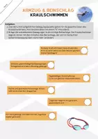 Vorschau - Arbeitsblätter - Schwimmen: Technik Kraul (Arbeitsblätter & Beobachtungsbogen) - Seite 2