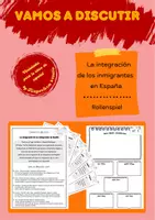 Vorschau - Arbeitsblätter - Integración en España - ein Rollenspiel - Deckblatt