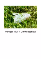 Vorschau - Arbeitsblätter - Sachunterricht: Weniger Müll = Umweltschutz - Deckblatt