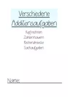 Vorschau - Arbeitsblätter - Verschiedene Aufgaben zur Addition - ZR100 - Seite 2