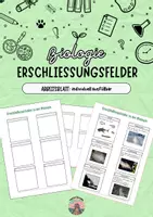 Vorschau - Arbeitsblätter - Erschließungsfelder / Basiskonzepte Biologie - Deckblatt