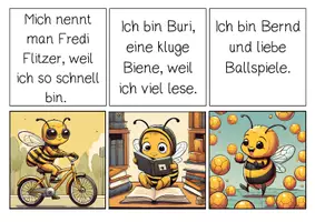 Vorschau - Arbeitsblätter - Leseübung: Wer bin ich? - Bienen - Seite 3