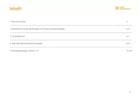 Vorschau - Stundenentwürfe - Lehrplan Block #1: Einführung in die Robotik und das Programmieren. Themengebiet: Robos erste Schritte - Seite 3