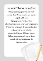 anteprima - Esercizi - Esercizi di scrittura creativa per bambini - Pagina 1