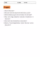 Vorschau - Arbeitsblätter - München die Hauptstadt Bayerns - 6 Fragen zum Text - Seite 2