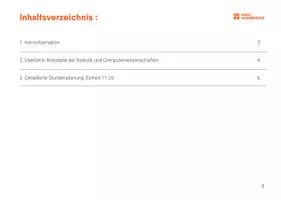 Vorschau - Stundenentwürfe - Lehrplan Block #2: Einführung in die Robotik und das Programmieren. Themengebiet: Smart Devices - Seite 3