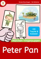 Vorschau - Mal- und Bastelvorlagen - Peter Pan - Fingerpuppen - Deckblatt