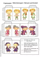 Vorschau - Mal- und Bastelvorlagen - Märchenoper: Hänsel und Gretel - Fingerpuppen im Musikunterricht - Seite 3