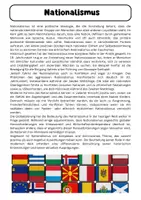 Vorschau - Arbeitsblätter - Nationalismus - Informationstexte + Aufgaben mit Lösung - Seite 1