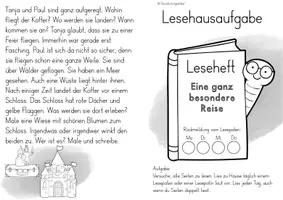 Vorschau - Arbeitsblätter - Glveckspilze24 Wachsendes Set Lesehausaufgaben Leseverständnis Leseheft Leseförderung - Seite 3