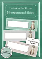 Vorschau - Anderer Materialtyp - Erdmännchenklasse - Namensschilder (editierbar) - Deckblatt