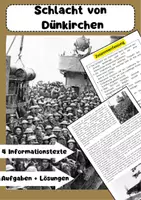 Vorschau - Arbeitsblätter - Schlacht von Dünkirchen - Texte + Aufgaben - Deckblatt