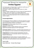 Vorschau - Mal- und Bastelvorlagen - Antikes Ägypten - Fingerpuppen - Seite 1