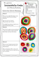 Vorschau - Mal- und Bastelvorlagen - Konzentrische Kreise nach Kandinsky: Schritt-für-Schritt Anleitung - Seite 2