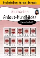 Vorschau - Bildkarten - Bildkarten - Mundbilder - Laute / Buchstaben - Grundschrift - Deckblatt