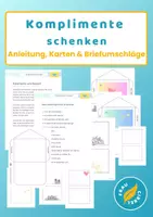 Vorschau - Mal- und Bastelvorlagen - Komplimente schenken zu jedem Anlass - Deckblatt