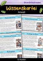 Vorschau - Stationenlernen - Anwalt - Wissenskartei - Berufe - Deckblatt