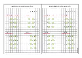 Vorschau - Arbeitsblätter - Merkblatt Spickzettel Eintrag Matheheft A5 - Deckblatt