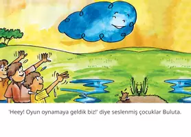 Vorschau - Stationenlernen - Gezmeye Giden Bulut /Kamishibai Türkisch/Wortschatz/Lesetraining - Seite 3