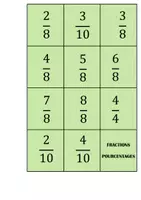 Aperçu - Apprentissages en autonomie - les fractions - pourcentages FLASHCARDS - Page 3