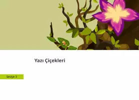 Vorschau - Stationenlernen - Yazı Çiçekleri - Deckblatt