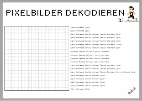 Vorschau - Arbeitsblätter - Pixelbilder dekodieren - Fussball - Medien und Informatik | WM 2026 - Seite 3