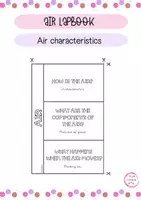 Vista previa - Hojas de trabajo - AIR CHARACTERISTICS LAPBOOK - Portada